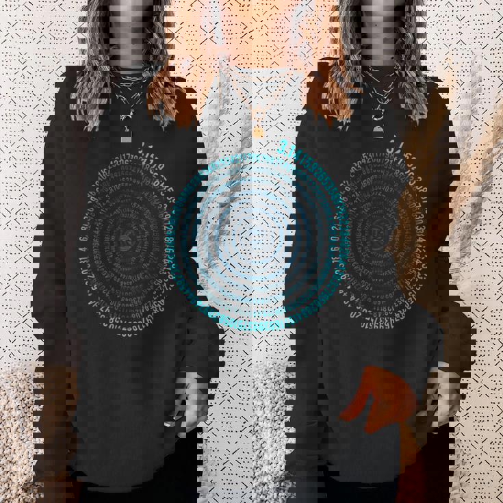 不合理な数字 Pi シンボル インフィニティ ヘリックス スパイラル 算数 スウェットシャツ 彼女への贈り物