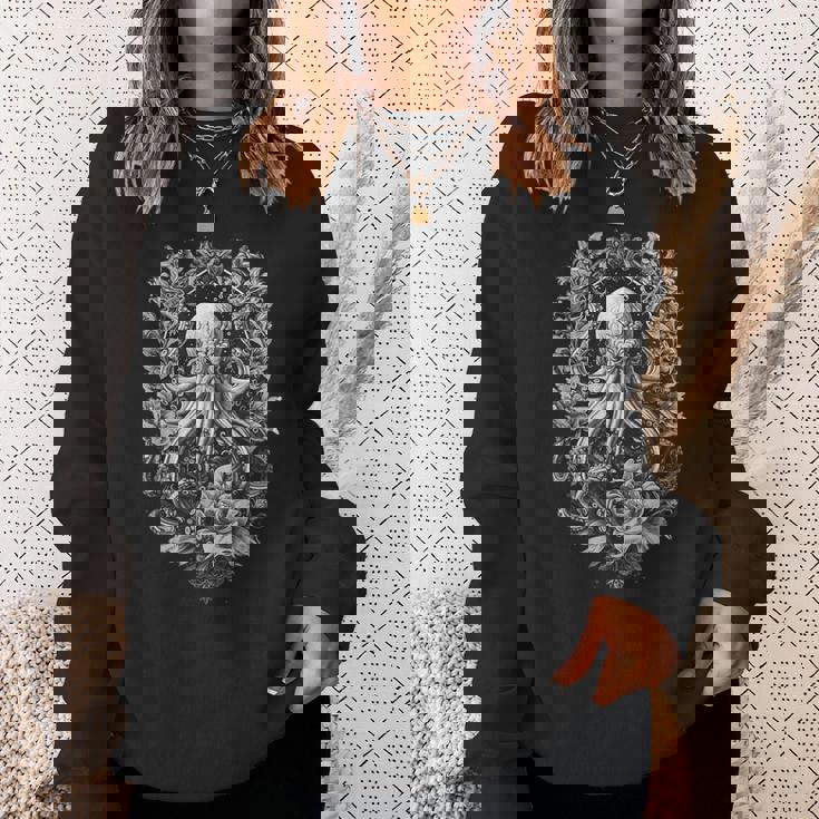 不思議なイカ・イカ・タコ スウェットシャツ 彼女への贈り物