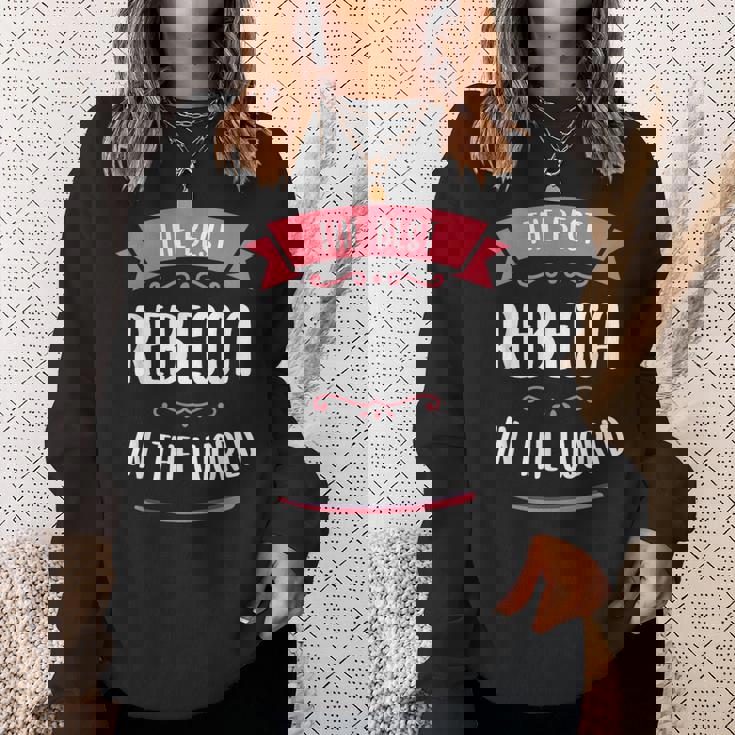 世界最高のレベッカ。 スウェットシャツ 彼女への贈り物