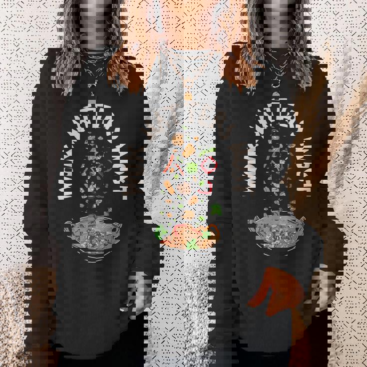 中華料理 アジアン 中華鍋 料理 食通 食品 ステートメント スウェットシャツ 彼女への贈り物