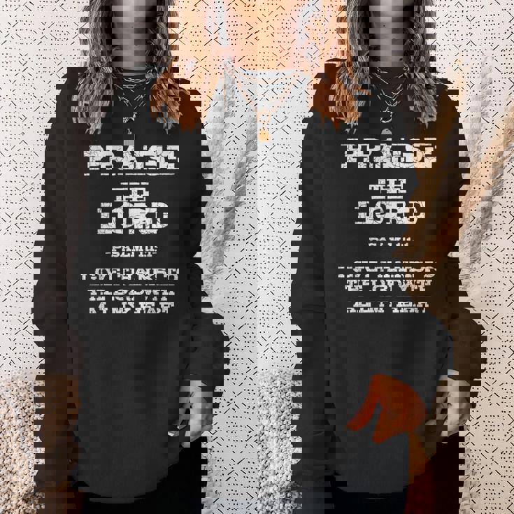 主を賛美する聖書の言葉 スウェットシャツ 彼女への贈り物