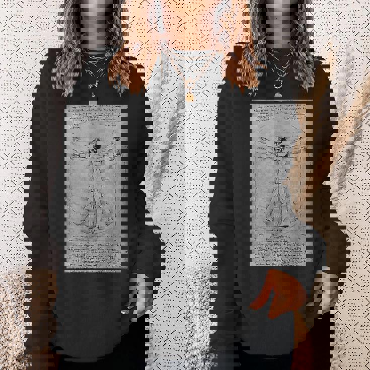 人物レオナルドダヴィンチのプロポーション スウェットシャツ 彼女への贈り物