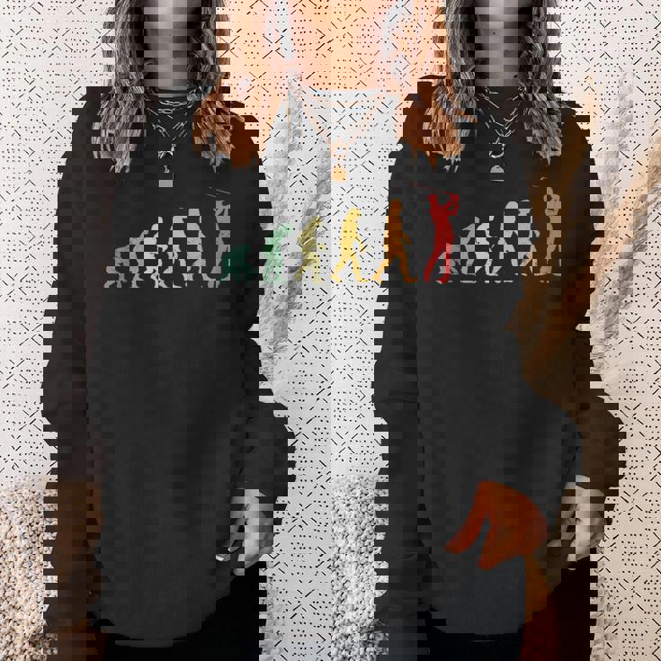 人類の進化 ネタ ゴルフ ゴルフ好き ゴルフファン ゴルファー おもしろ ゴルフ部 スウェットシャツ 彼女への贈り物