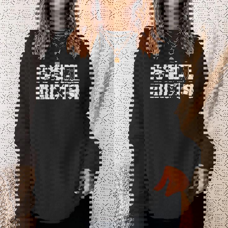 体育シャツスポーツコーチジム体育教師ギフト スウェットシャツ 彼女への贈り物