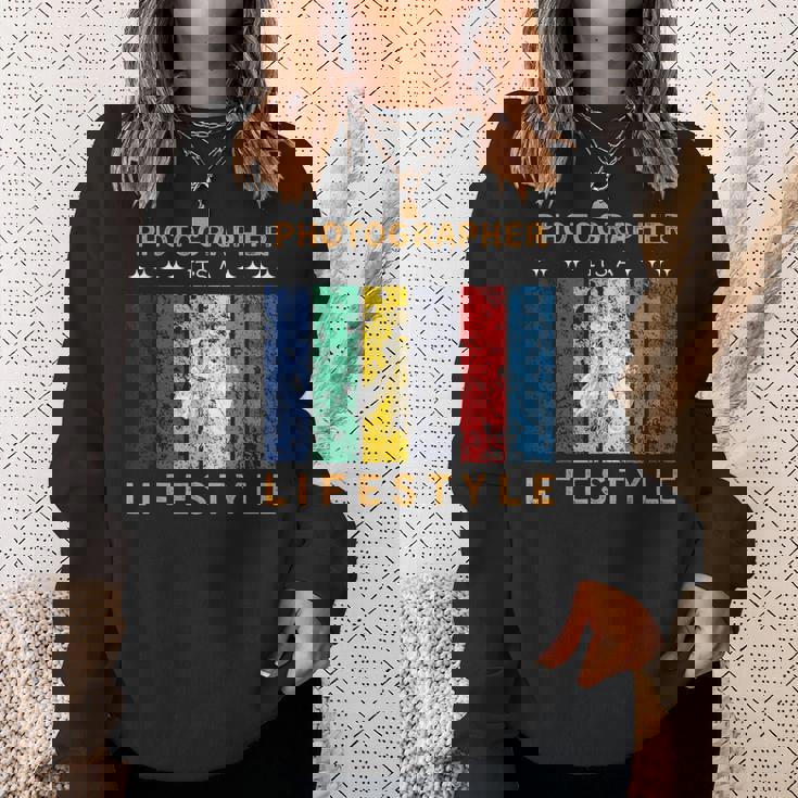 写真家 It's A Lifestyle おもしろtシャツ 写真好きのギフト スウェットシャツ 彼女への贈り物