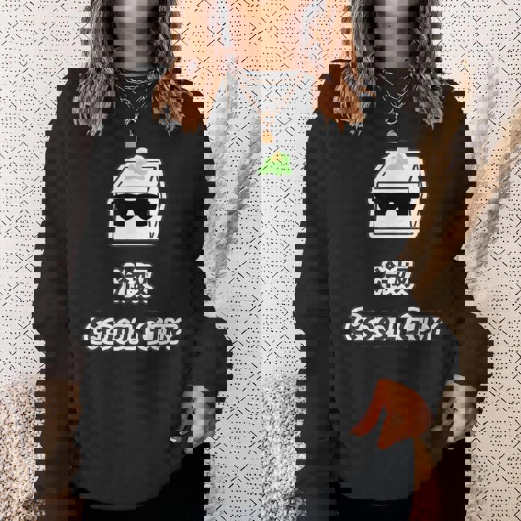 冷奴 Cool Guy クールガイ（おかしな日本語）間違い 英語 豆腐 キャラ 【変なデザイン屋さん】面白い ギャグ スウェットシャツ 彼女への贈り物