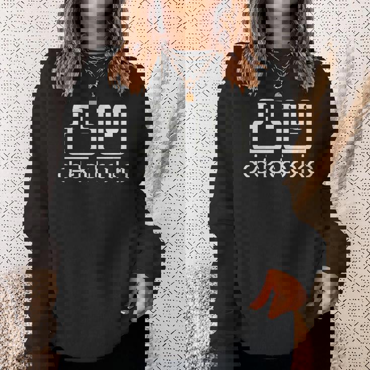 凸凹 Dekoboko でこぼこ デコボコ とつおう だくぼく 漢字 シンプル かっこいい スウェットシャツ 彼女への贈り物