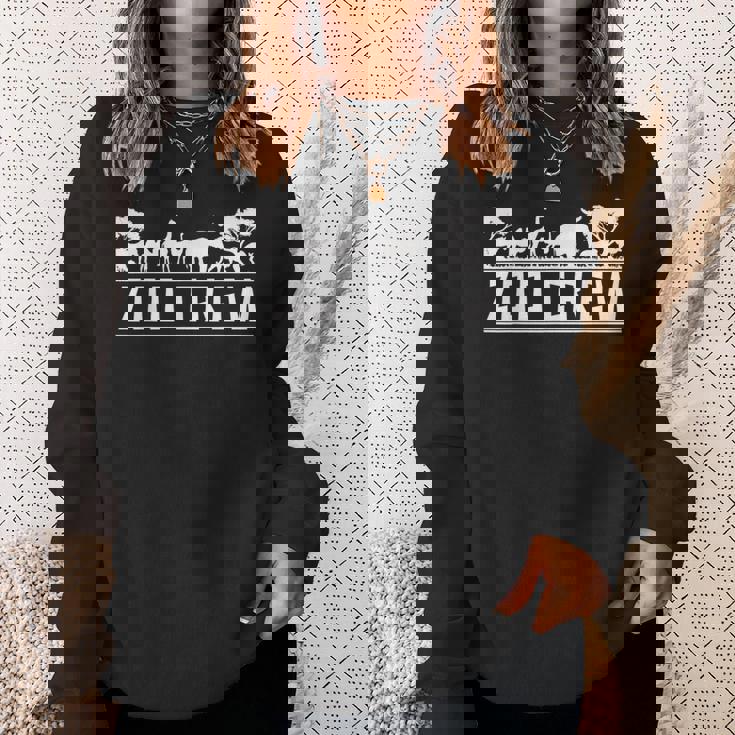 動物園 動物園 サファリ キリン ライオン ゾウ 動物園 スウェットシャツ 彼女への贈り物