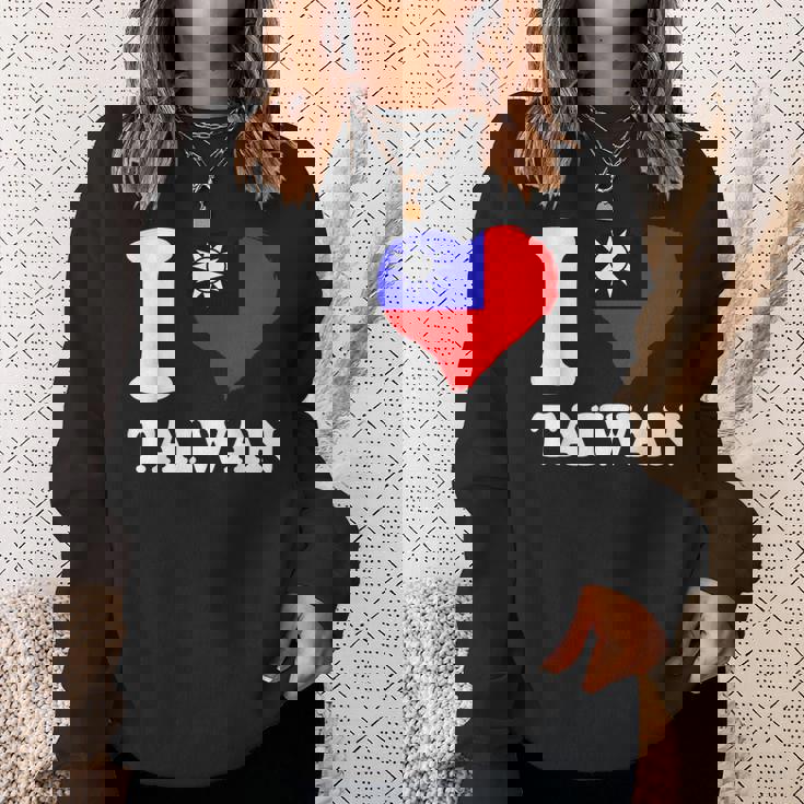 台湾の誇り 台湾のルーツ I Love Taiwan 台湾国旗 スウェットシャツ 彼女への贈り物