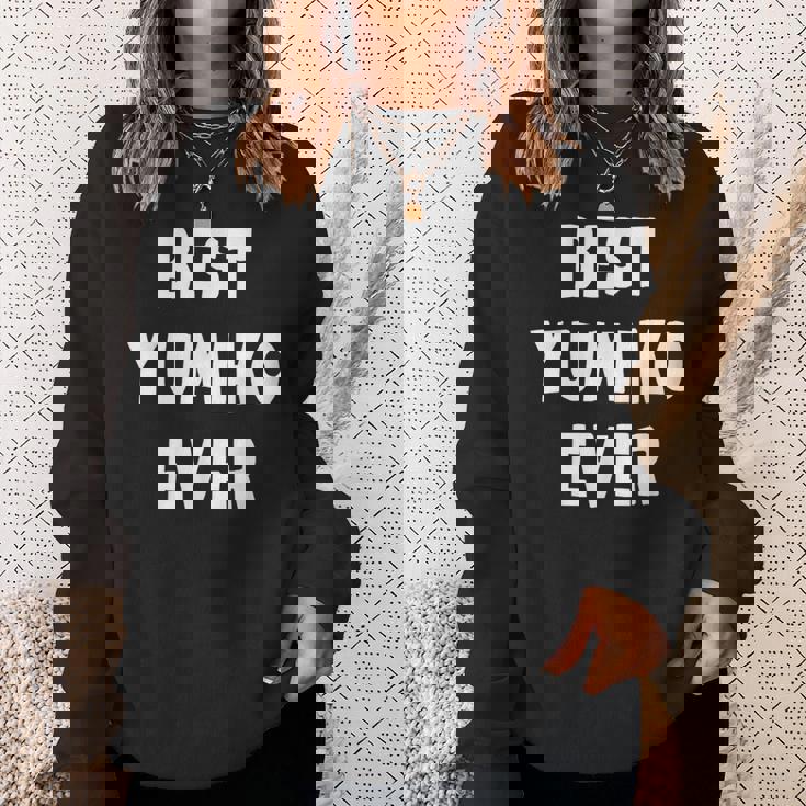 史上最高の Yumiko スウェットシャツ 彼女への贈り物