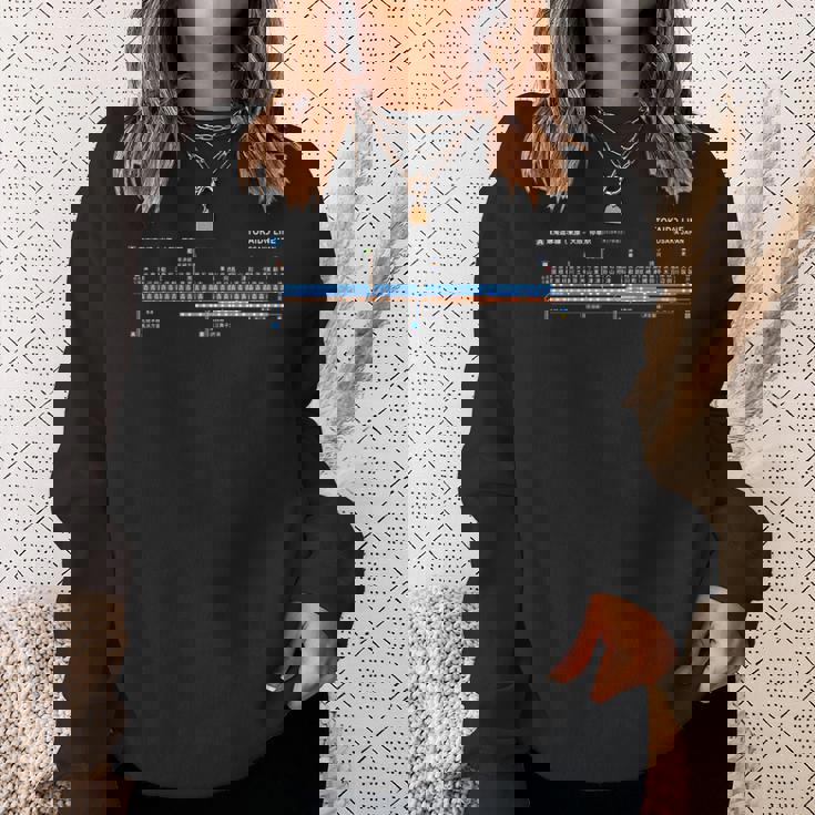 大阪日本電車近郊線鉄道 – お土産ルートマップ 長袖tシャツ スウェットシャツ 彼女への贈り物