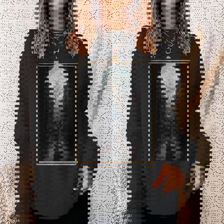 天国への扉のあるアンダーワールド スウェットシャツ 彼女への贈り物