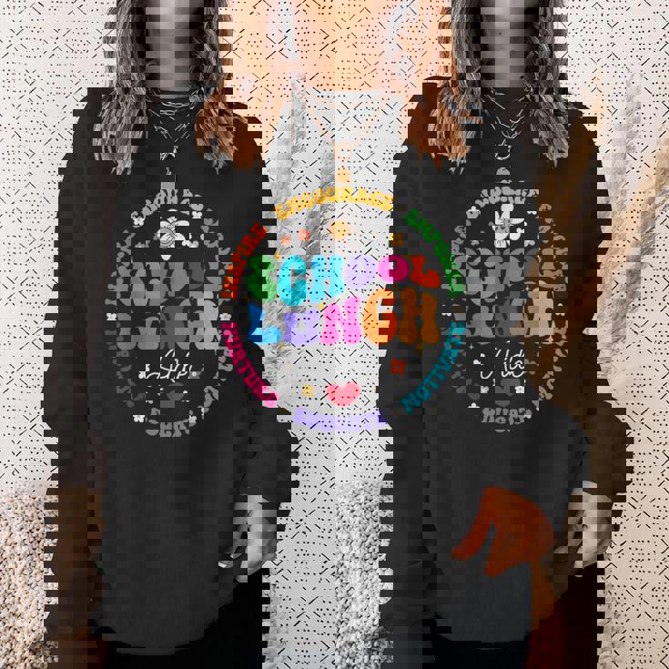 学校給食補佐官 フードサービスクルーヘルパースクワッド スウェットシャツ 彼女への贈り物