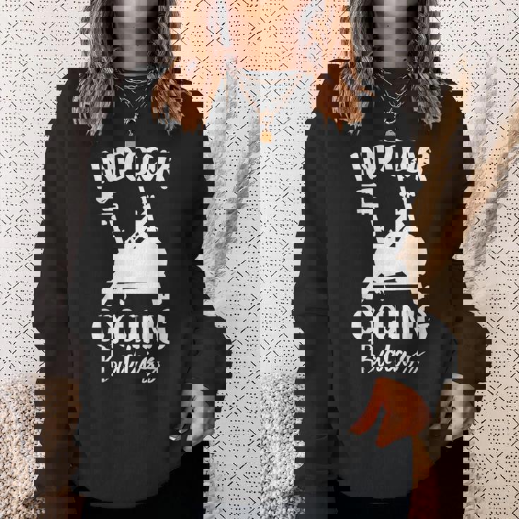 屋内 サイクリング スピンバイク 有酸素運動 ジム ワークアウト 面白い スピン クラス スウェットシャツ 彼女への贈り物