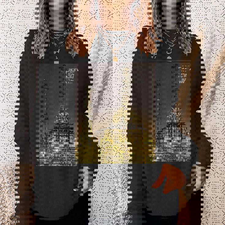 工場夜景 -Factory Nightiew- スウェットシャツ 彼女への贈り物