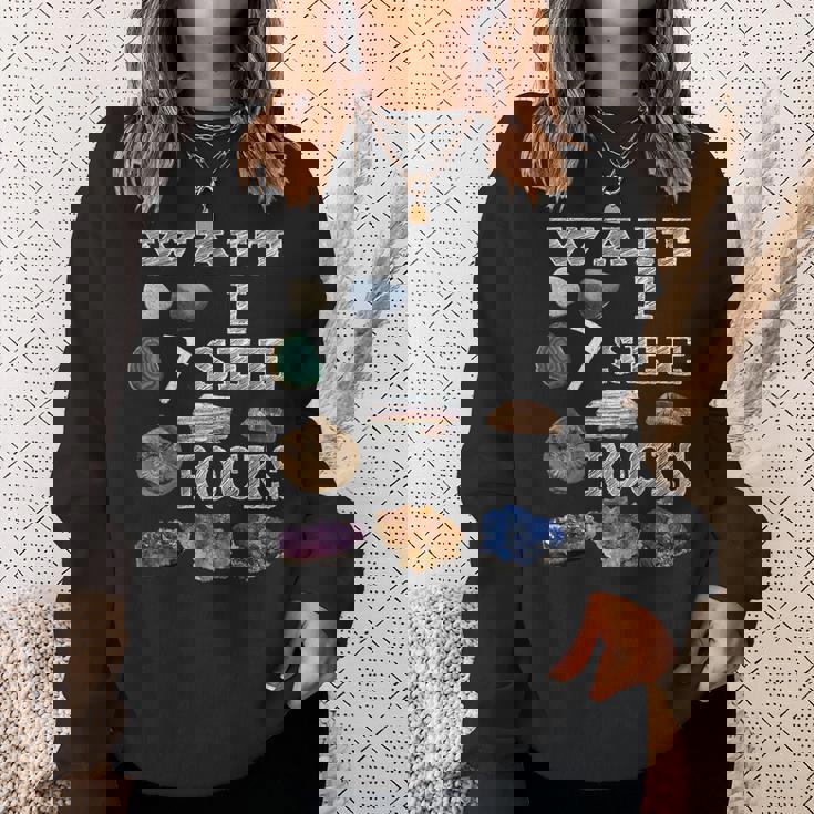 待って、Iee Rocks Rockhound Geology Rock Collection スウェットシャツ 彼女への贈り物