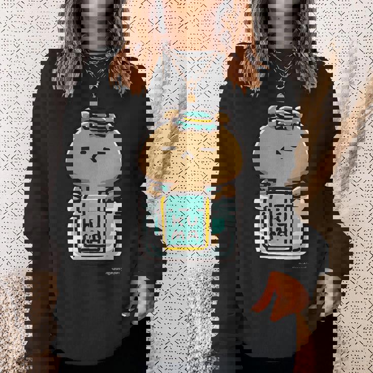 愛しすぎて大好きすぎる。ペアデザインくまジャム ダークカラー スウェットシャツ 彼女への贈り物