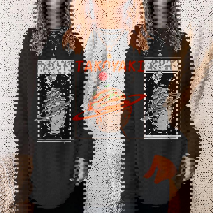 揚げたこボール 惑星 タコプラネット たこ焼き スウェットシャツ 彼女への贈り物