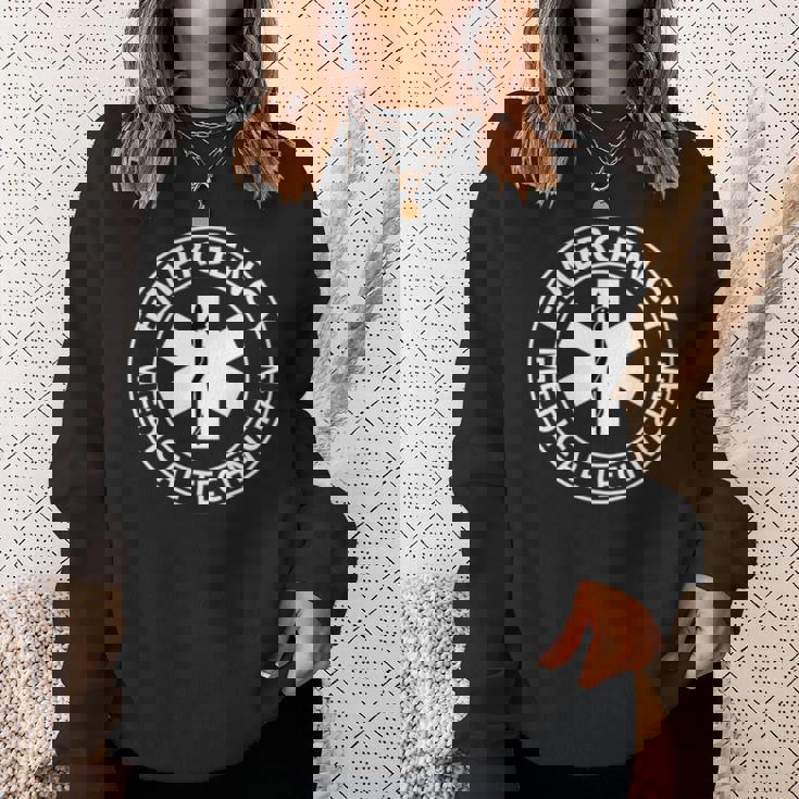 救急医療技術者 Emt Ems メンズ レディース 救急救命士 長袖tシャツ スウェットシャツ 彼女への贈り物