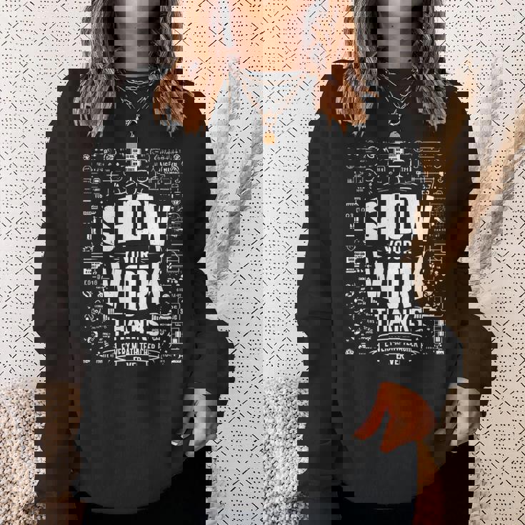 数学の先生に感謝の気持ちを伝えましょう。 長袖tシャツ スウェットシャツ 彼女への贈り物