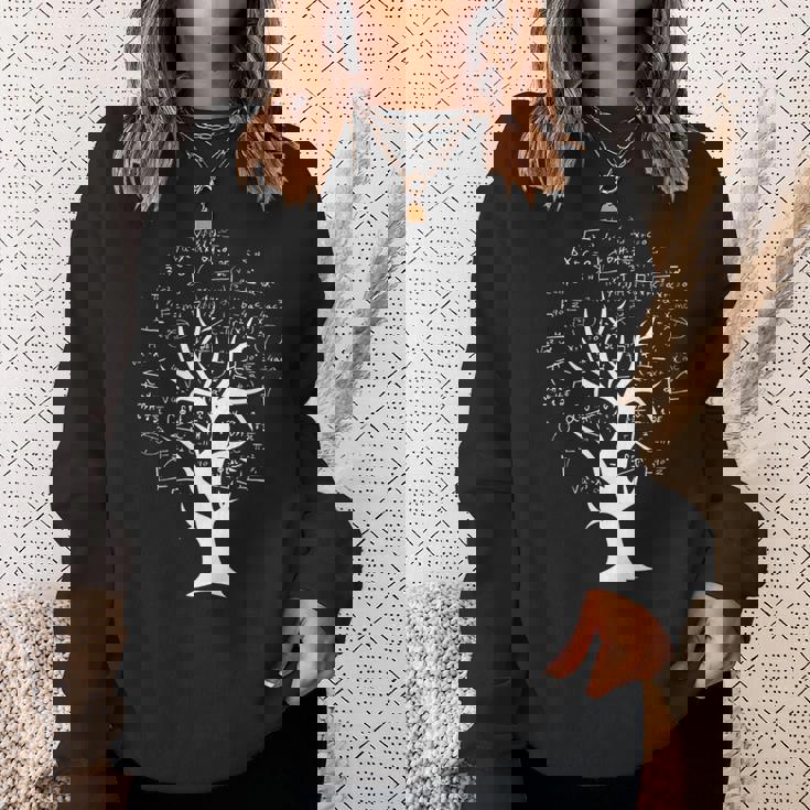 数学知識ツリー – 数式と方程式 長袖tシャツ スウェットシャツ 彼女への贈り物