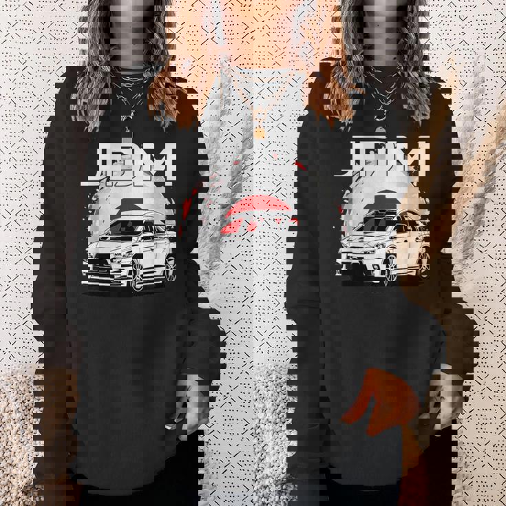 日の丸ラリーカー。日本国内市場の車。 Jdm スウェットシャツ 彼女への贈り物