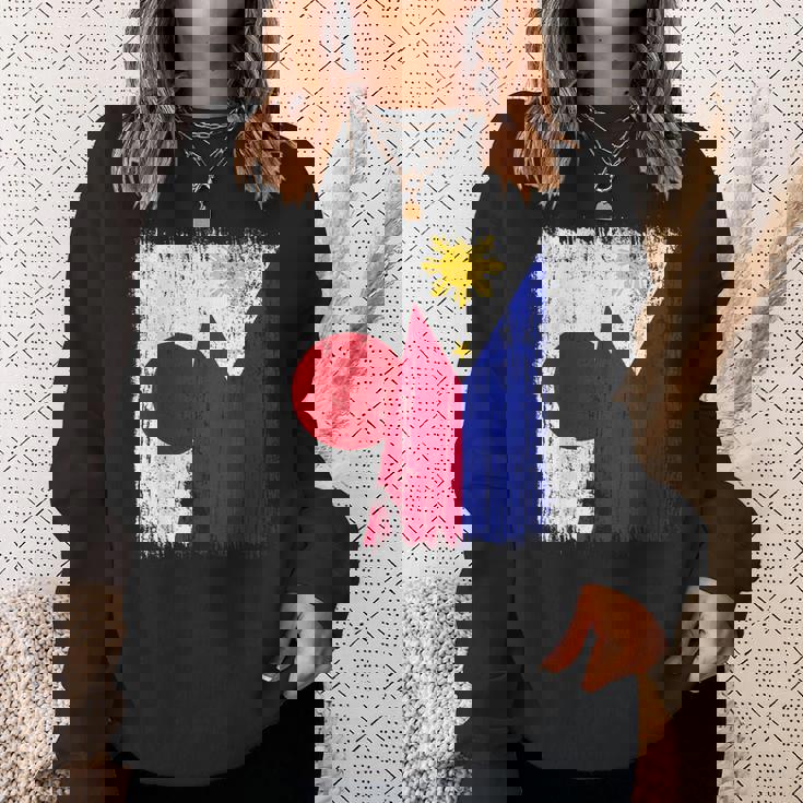 日本 フィリピン ハーフフラッグ 日本 フィリピン ジャージ スウェットシャツ 彼女への贈り物