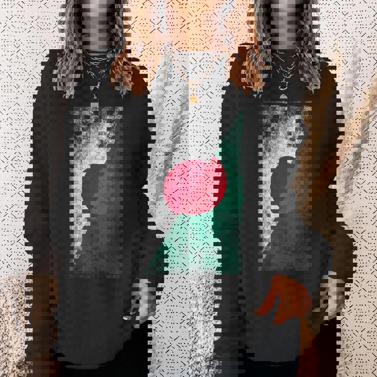 日本とバングラデシュの旗 日本のバングラデシュ スウェットシャツ 彼女への贈り物