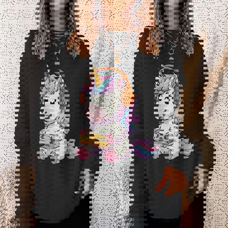 日本のユニコーン ゲーマー ヴィンテージ ゲーム レトロ ビデオゲーム スウェットシャツ 彼女への贈り物