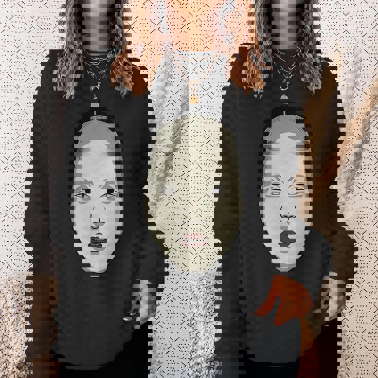 日本の能面 若女や若い女 スウェットシャツ 彼女への贈り物