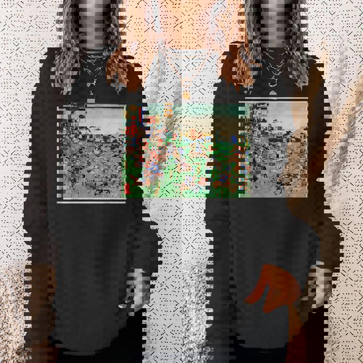 日本レトロアート 歌川国吉 2陸軍の戦い スウェットシャツ 彼女への贈り物