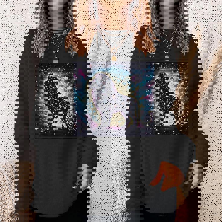 星柄 動物 天体 スウェットシャツ 彼女への贈り物