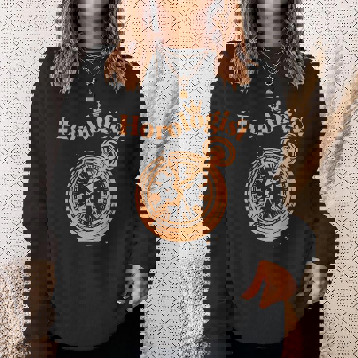 時計製作者 時計製作者 時計師 時計 長袖tシャツ スウェットシャツ 彼女への贈り物