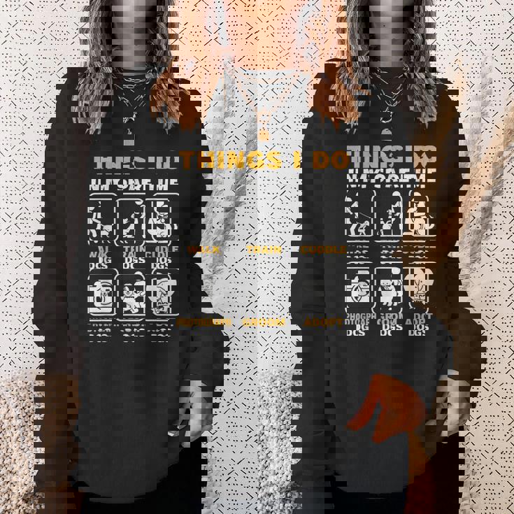 暇なときにすること犬を飼っている子犬、ペット スウェットシャツ 彼女への贈り物