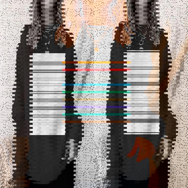 東京の地下鉄 カラー 色 ボーダー 鉄道【電車ファン】【変なデザイン屋さん】メトロ 面白い ポップ デザイン スウェットシャツ 彼女への贈り物