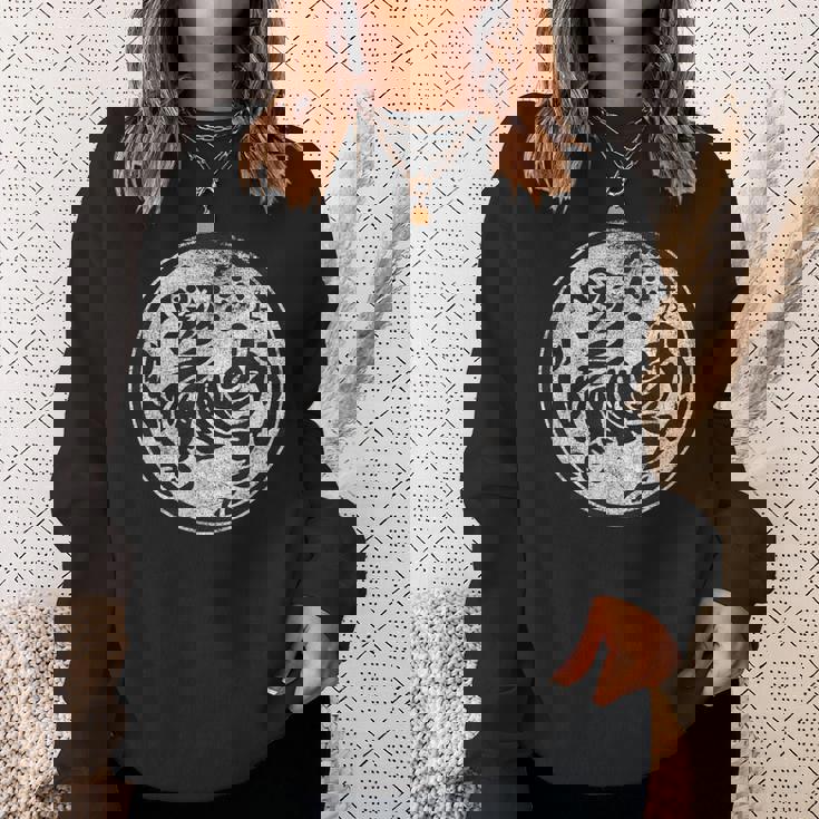 松かん 空手風シンボル 武道訓練 虎 スウェットシャツ 彼女への贈り物