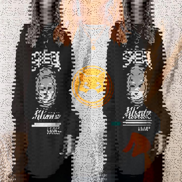 柴億万長者積載 おもしろトークンコイン 柴犬クリプト スウェットシャツ 彼女への贈り物