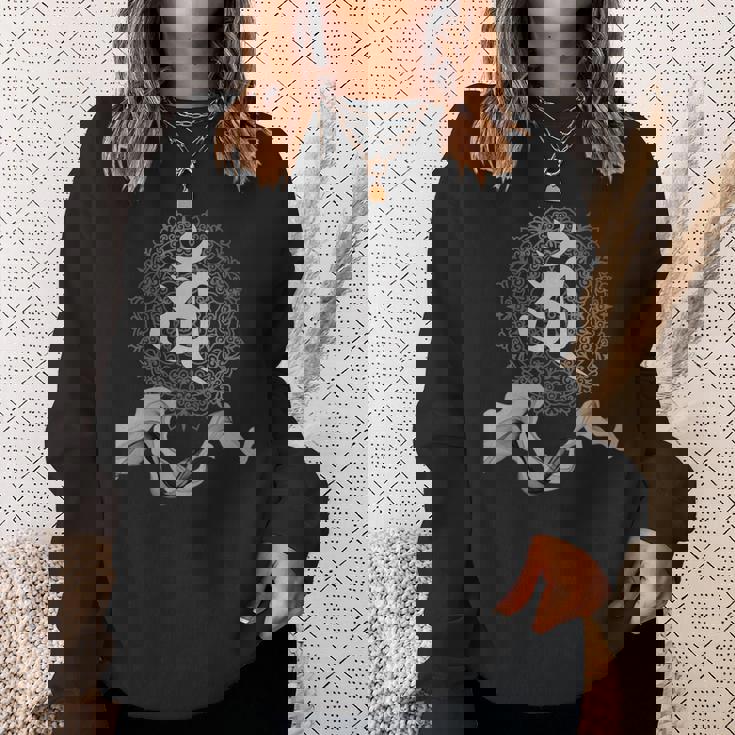 梵字 曼陀羅 普賢菩薩 巳年 守護 お守り 長袖tシャツ スウェットシャツ 彼女への贈り物