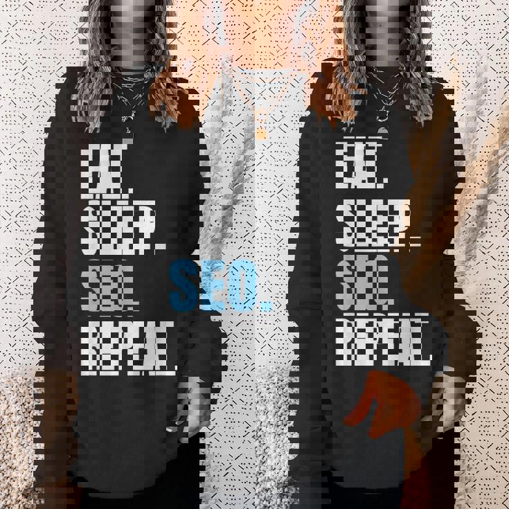 検索エンジン最適化 Eatleepeo Repeateo スウェットシャツ 彼女への贈り物