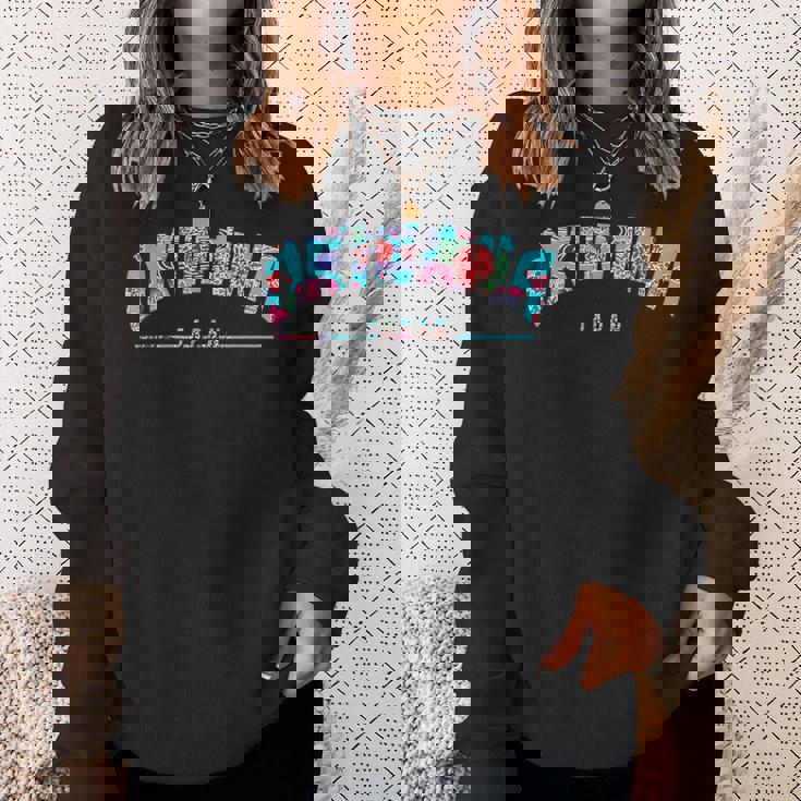 沖縄島 日本 うちなあんちゅう 琉球備形 沖縄紅型びんがた スウェットシャツ 彼女への贈り物