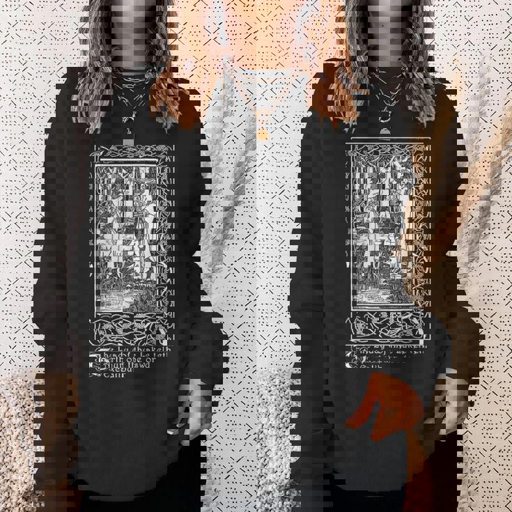 湖の女、エクスカリバー、オーブリー・ビアズリーのイラスト スウェットシャツ 彼女への贈り物