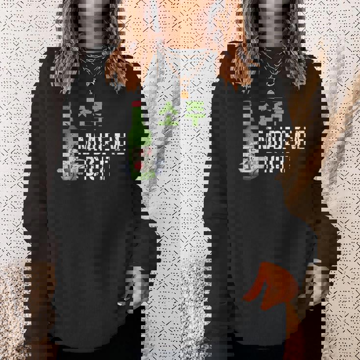 焼酎は私にそれをさせましたハングル韓国で面白い韓国の飲み物 スウェットシャツ 彼女への贈り物