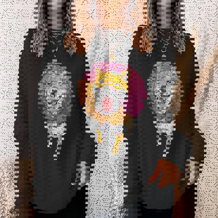 犬ドーナツシリーズ 柴犬 スウェットシャツ 彼女への贈り物