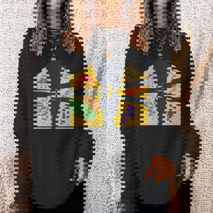 琉球備形沖縄沖縄内南朱型 三線 長袖tシャツ スウェットシャツ 彼女への贈り物