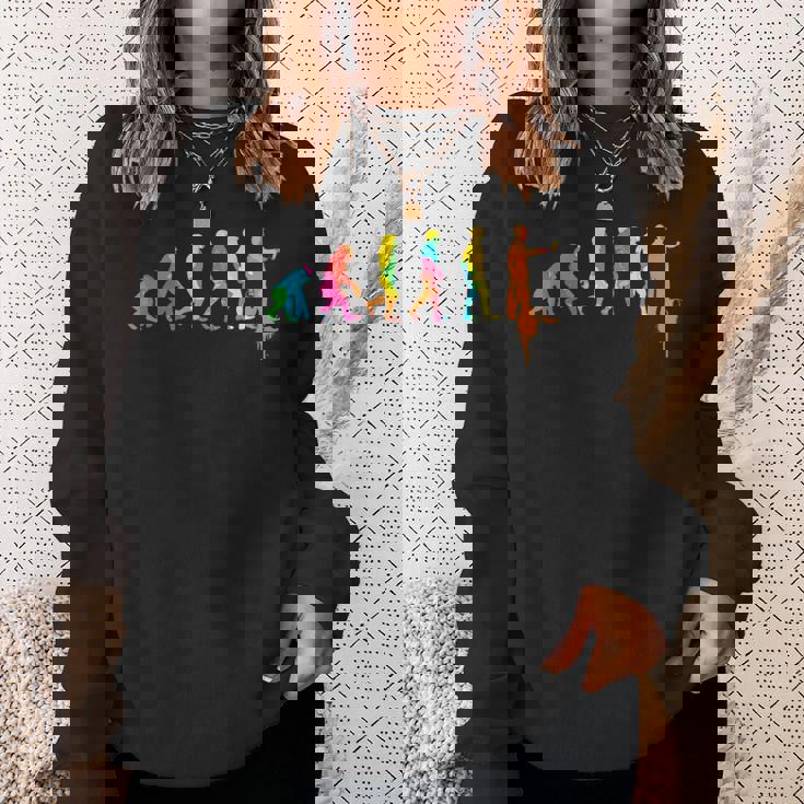 画家 I 進化 絵画 作家 工作 絵画 受験 ユーモア スウェットシャツ 彼女への贈り物