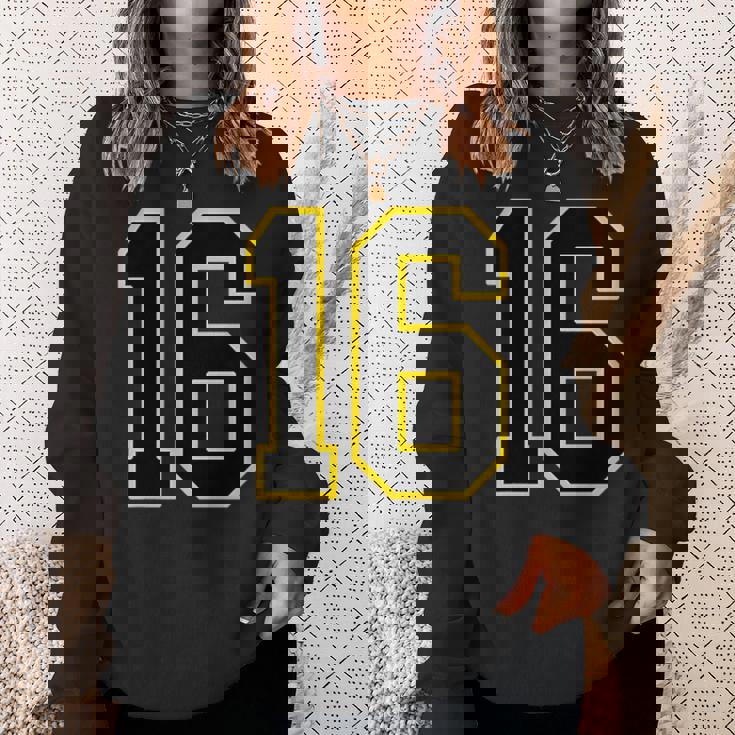 番号 16インチ ブラック スウェットシャツ 彼女への贈り物