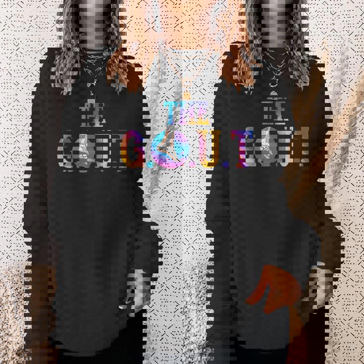 痛風戦士 炎症性関節炎啓発 ポダグラ痛風 スウェットシャツ 彼女への贈り物