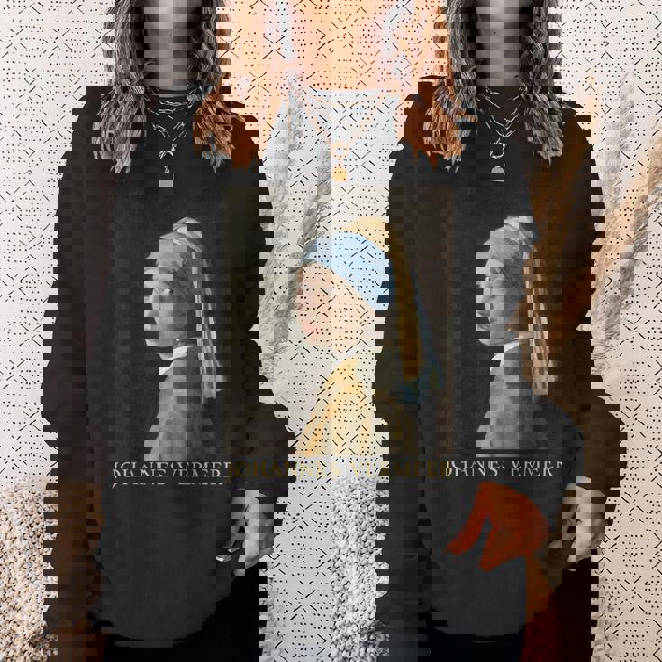 真珠の耳飾りの少女／フェルメール（記名）【世界の名画】Johannesermeer 美術館アート スウェットシャツ 彼女への贈り物