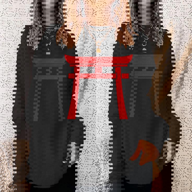 神戸鳥居門シンボル 神道日本門 スウェットシャツ 彼女への贈り物