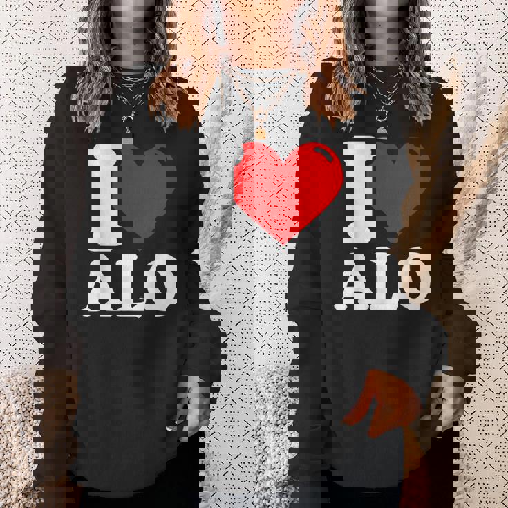 私はすべての名前が大好きです スウェットシャツ 彼女への贈り物